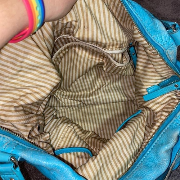 Large Kate Spade teal/turquoise Leather Tote - Picture 5 of 5